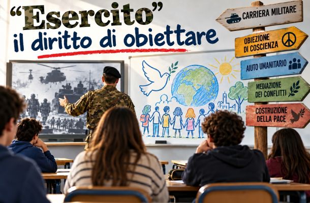 Esercito a scuola: il diritto di obiettare